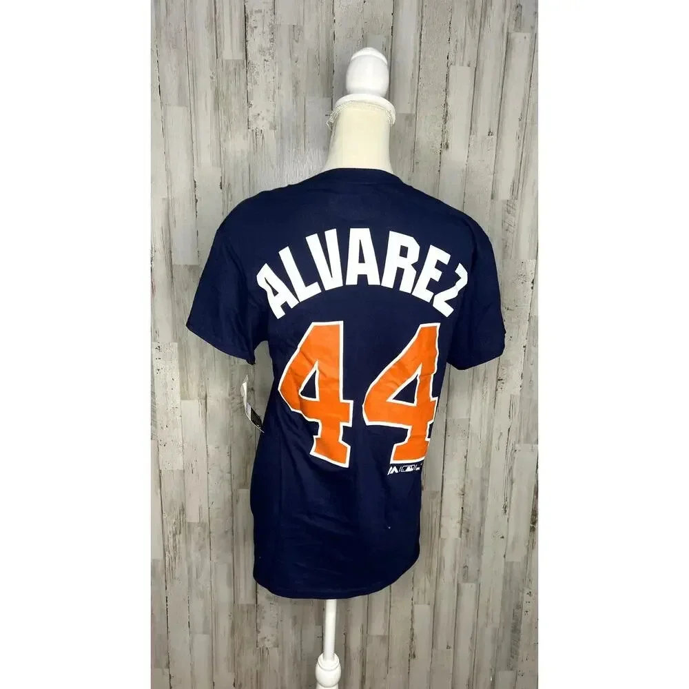 NWT Houston Astros Yordan Alvarez #44 Men's Blue T-Shirt‎ Size Small